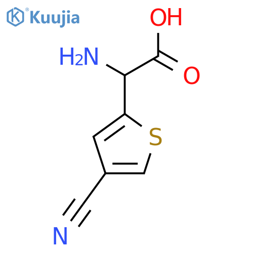 2-Amino-2-(4-cyanothiophen-2-yl)acetic acid structure