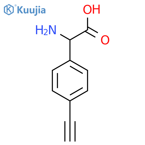 2-Amino-2-(4-ethynylphenyl)acetic acid structure