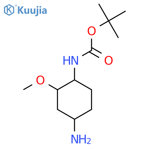Tert-butyl N-(4-amino-2-methoxycyclohexyl)carbamate structure