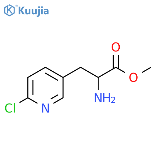 Methyl 2-amino-3-(6-chloropyridin-3-yl)propanoate structure