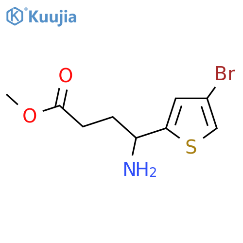Methyl 4-amino-4-(4-bromothiophen-2-yl)butanoate structure