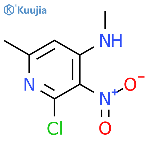 2-Chloro-N,6-dimethyl-3-nitropyridin-4-amine structure