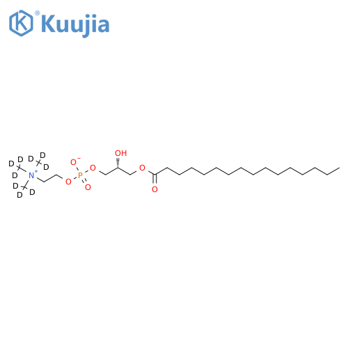 1-Palmitoyl-sn-glycero-3-phosphocholine-d9 structure