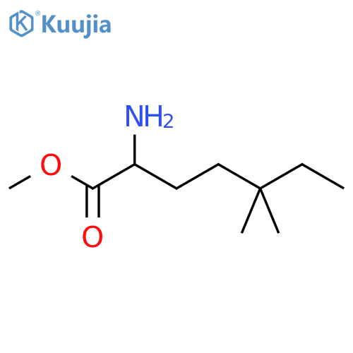 Methyl 2-amino-5,5-dimethylheptanoate structure