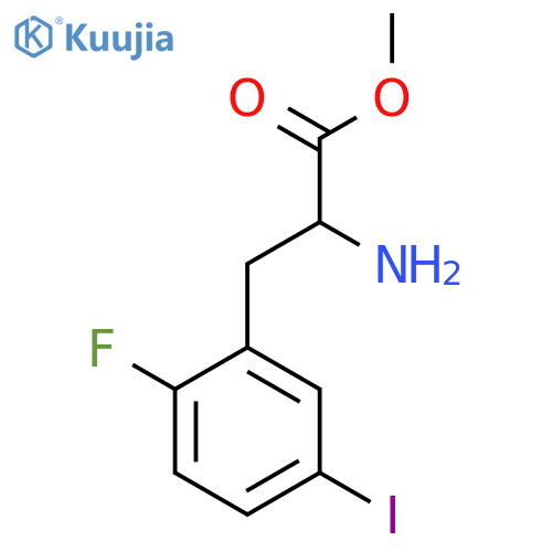 Methyl 2-amino-3-(2-fluoro-5-iodophenyl)propanoate structure