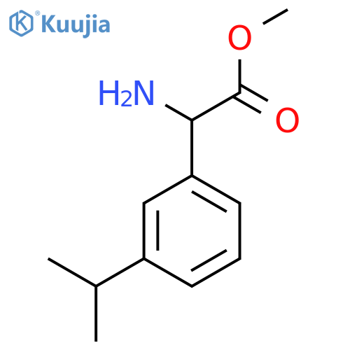 Methyl 2-amino-2-[3-(propan-2-yl)phenyl]acetate structure