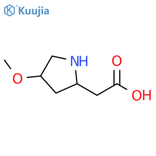 2-Pyrrolidineacetic acid, 4-methoxy- structure