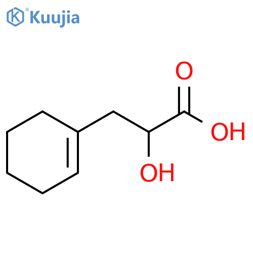 1-Cyclohexene-1-propanoic acid, α-hydroxy- structure