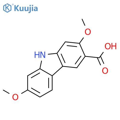 2,7-dimethoxy-9H-Carbazole-3-carboxylic acid structure