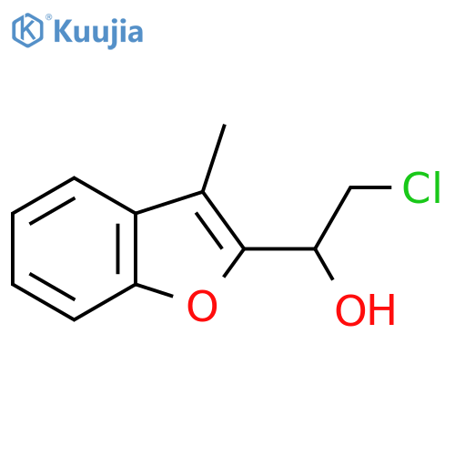 2-Chloro-1-(3-methyl-1-benzofuran-2-yl)ethan-1-ol structure