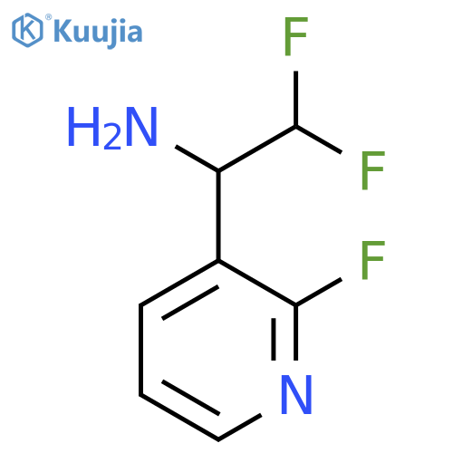 2,2-Difluoro-1-(2-fluoropyridin-3-yl)ethan-1-amine structure