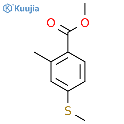 Methyl 2-methyl-4-(methylsulfanyl)benzoate structure