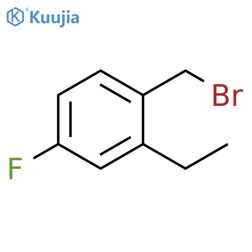 Benzene, 1-(bromomethyl)-2-ethyl-4-fluoro- structure