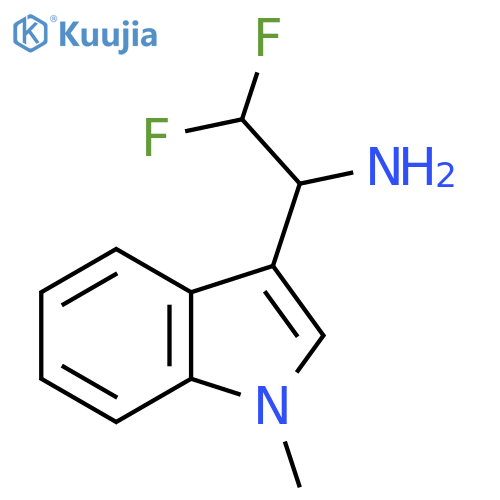 2,2-difluoro-1-(1-methyl-1H-indol-3-yl)ethan-1-amine structure