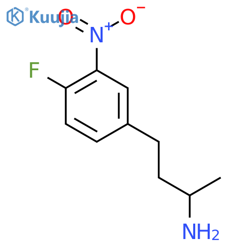 4-(4-Fluoro-3-nitrophenyl)butan-2-amine structure