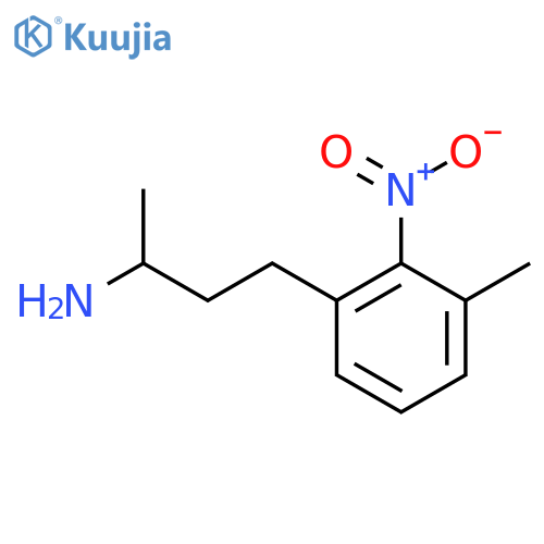 4-(3-Methyl-2-nitrophenyl)butan-2-amine structure