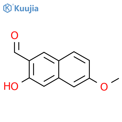 3-Hydroxy-6-methoxy-2-naphthalenecarboxaldehyde structure