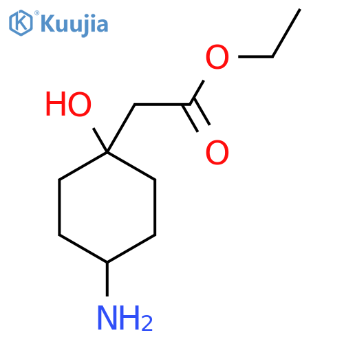 ethyl 2-(4-amino-1-hydroxy-cyclohexyl)acetate structure