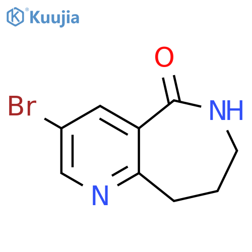 3-bromo-6,7,8,9-tetrahydropyrido[3,2-c]azepin-5-one structure