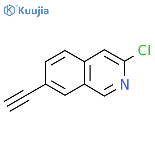 3-Chloro-7-ethynylisoquinoline structure