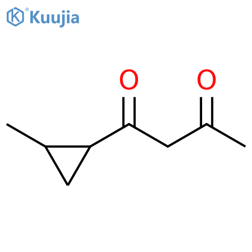 1,3-Butanedione, 1-(2-methylcyclopropyl)- structure