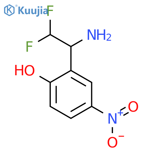 2-(1-Amino-2,2-difluoroethyl)-4-nitrophenol structure