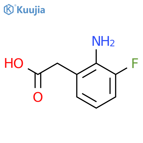 2-(2-Amino-3-fluorophenyl)acetic acid structure