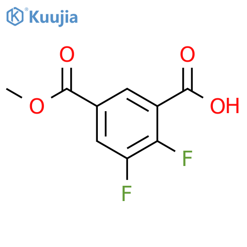 1,3-Benzenedicarboxylic acid, 4,5-difluoro-, 1-methyl ester structure