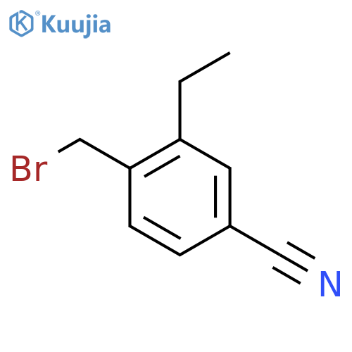 4-(Bromomethyl)-3-ethylbenzonitrile structure