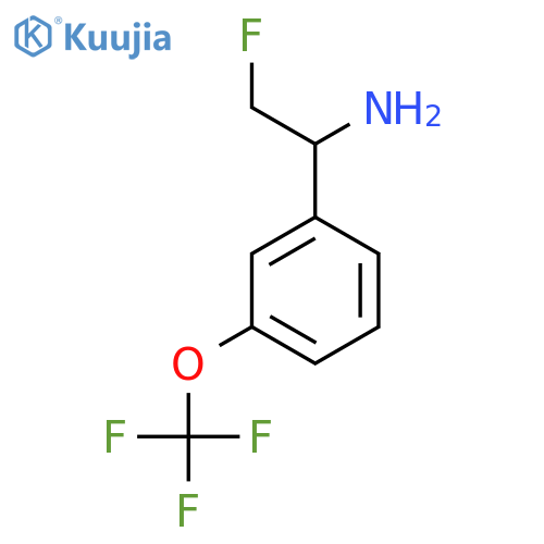 2-Fluoro-1-[3-(trifluoromethoxy)phenyl]ethan-1-amine structure