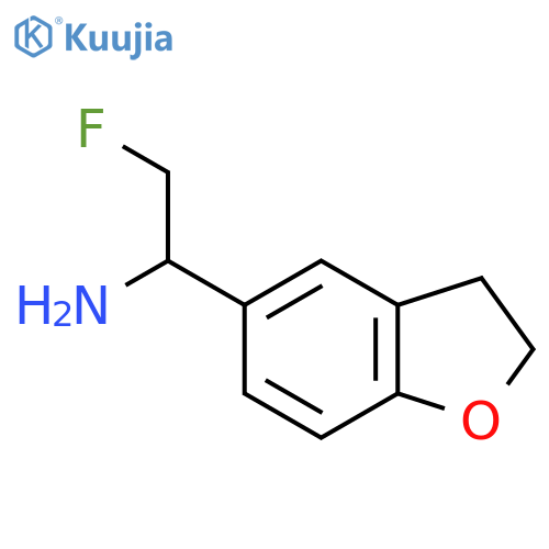 1-(2,3-Dihydro-1-benzofuran-5-yl)-2-fluoroethan-1-amine structure