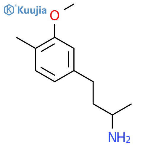 4-(3-Methoxy-4-methylphenyl)butan-2-amine structure