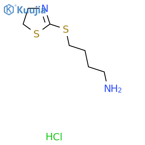 4-((4,5-Dihydrothiazol-2-yl)thio)butan-1-amine hydrochloride structure