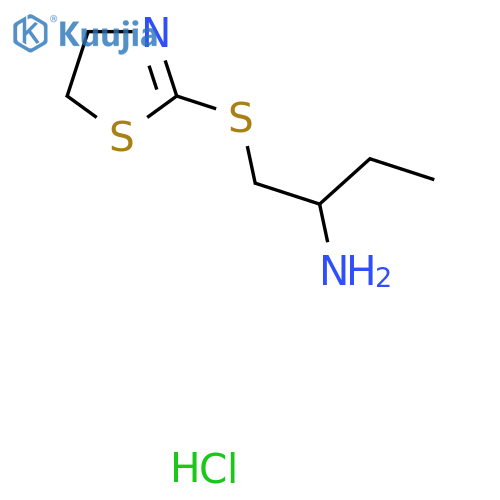 1-((4,5-Dihydrothiazol-2-yl)thio)butan-2-amine hydrochloride structure