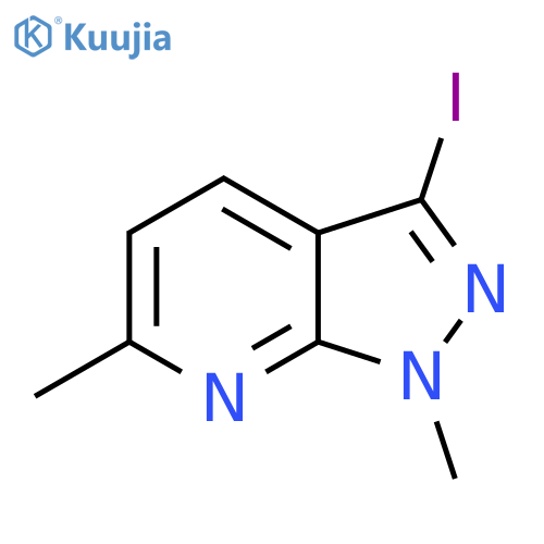 3-Iodo-1,6-dimethyl-1H-pyrazolo[3,4-b]pyridine structure