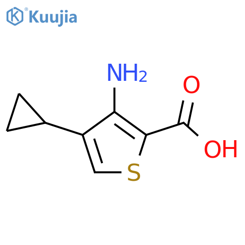3-Amino-4-cyclopropylthiophene-2-carboxylic acid structure