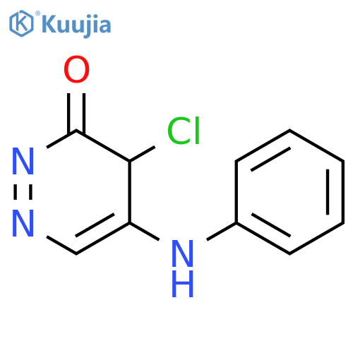 3(4H)-Pyridazinone, 4-chloro-5-(phenylamino)- structure