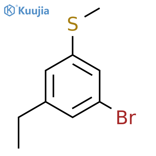 (3-Bromo-5-ethylphenyl)(methyl)sulfane structure