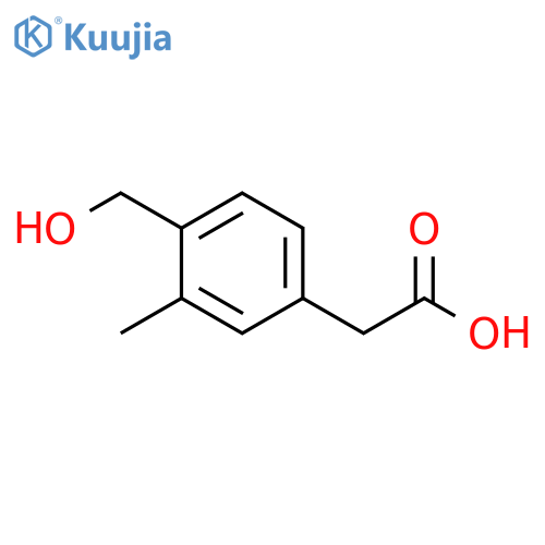 4-Hydroxymethyl-3-methylphenylacetic acid structure