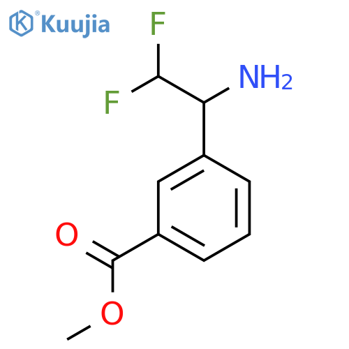 Methyl 3-(1-amino-2,2-difluoroethyl)benzoate structure