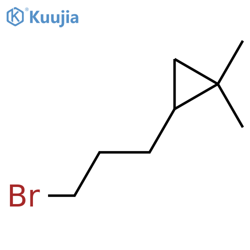2-(3-Bromopropyl)-1,1-dimethylcyclopropane structure