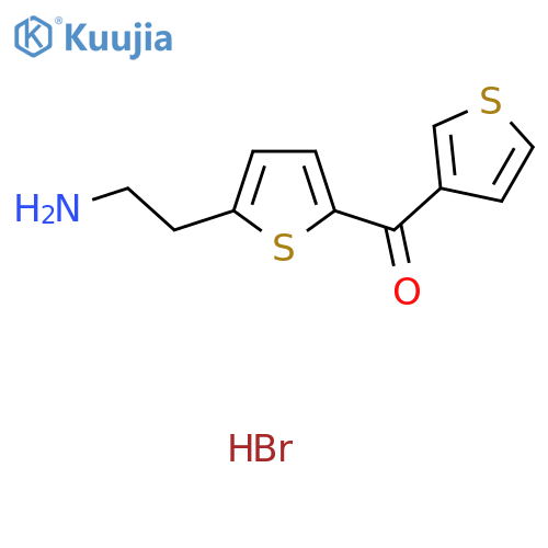 [5-(2-Aminoethyl)-2-thienyl](3-thienyl)methanone hydrobromide structure