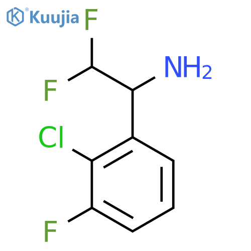 1-(2-Chloro-3-fluorophenyl)-2,2-difluoroethan-1-amine structure