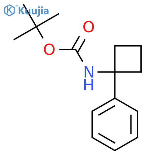 Tert-Butyl (1-phenylcyclobutyl)carbamate structure