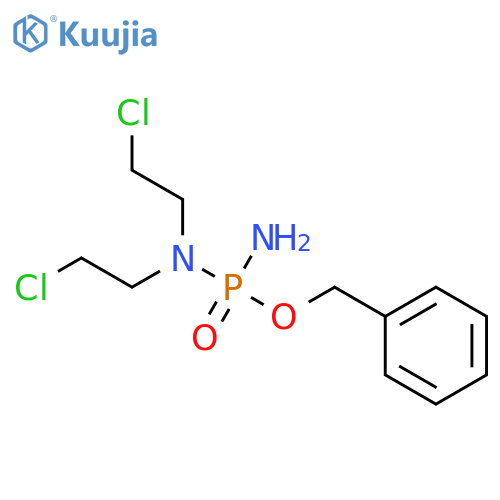 N-[amino(phenylmethoxy)phosphoryl]-2-chloro-n-(2-chloroethyl)ethanamine structure