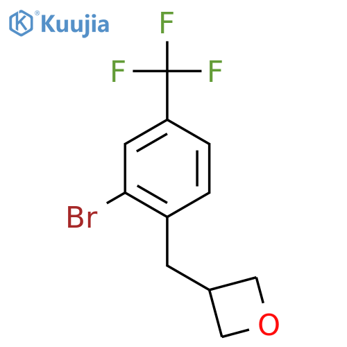 3-(2-Bromo-4-(trifluoromethyl)benzyl)oxetane structure