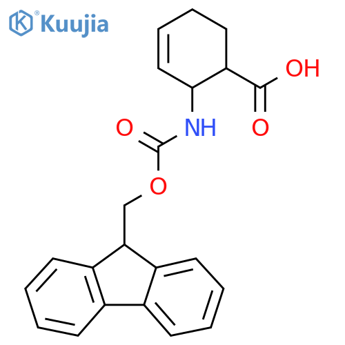 2-({[(9H-Fluoren-9-YL)methoxy]carbonyl}amino)cyclohex-3-ene-1-carboxylic acid structure