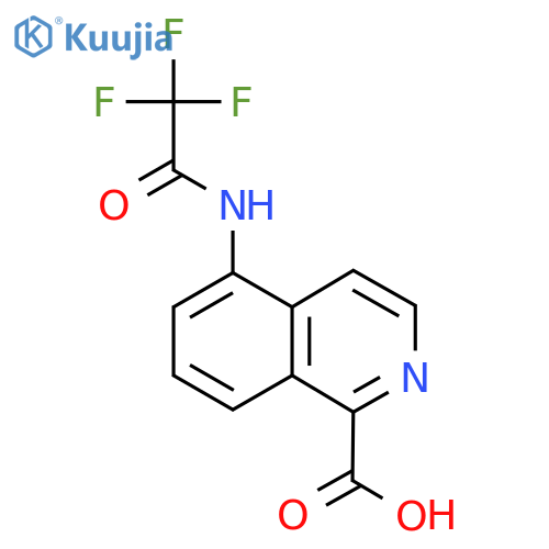 5-(Trifluoroacetamido)isoquinoline-1-carboxylic acid structure