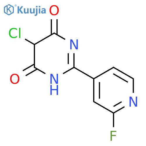 5-Chloro-2-(2-fluoropyridin-4-yl)pyrimidine-4,6(1H,5H)-dione structure