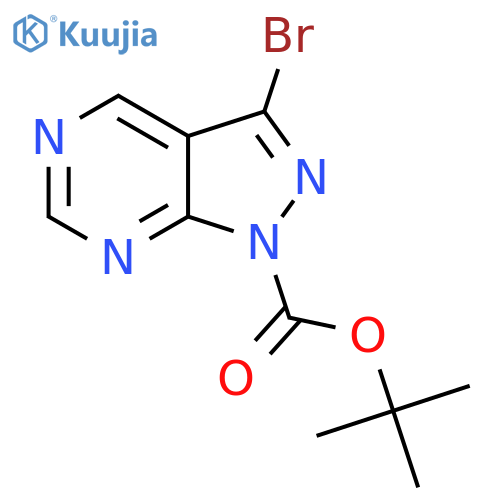 Tert-Butyl 3-bromo-1H-pyrazolo[3,4-d]pyrimidine-1-carboxylate structure